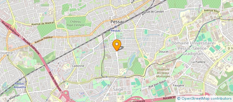localisation de l'entreprise LA SAINTE VICTOIRE  PESSAC