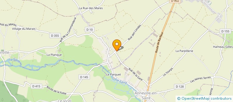 localisation de l'entreprise LA SAIRE  VALCANVILLE