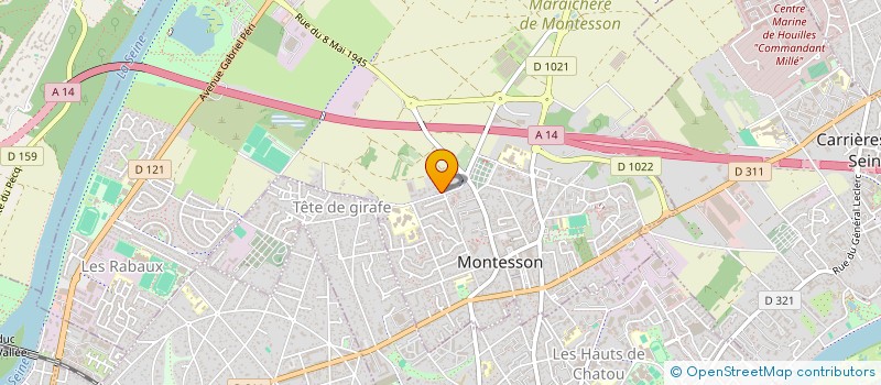 localisation de l'entreprise LA SAISON DES FLEURS  MONTESSON