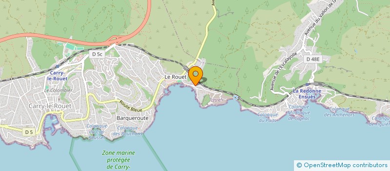 localisation de l'entreprise LA SAJE DES MONTAGNES  CARRY-LE-ROUET