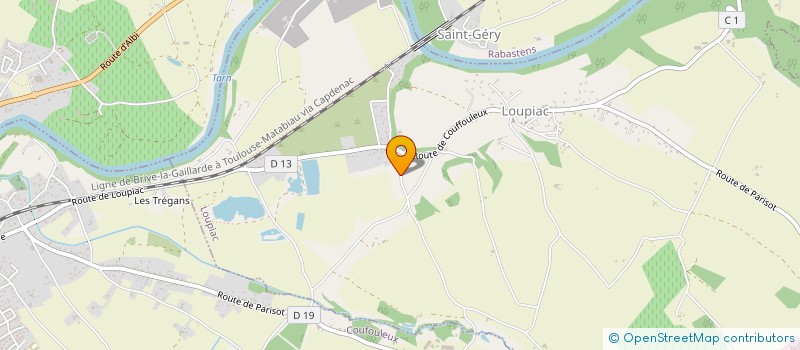 localisation de l'entreprise LA SALADE ROUGE  LOUPIAC