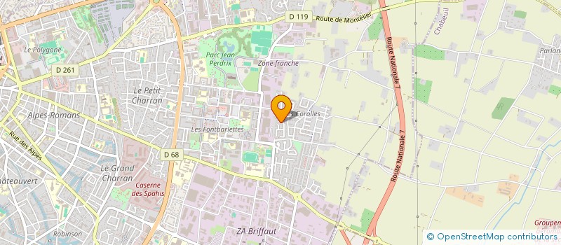 localisation de l'entreprise LA SALADERIE à VALENCE