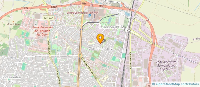 localisation de l'entreprise LA SALADERIE DU CAP NORD à DIJON