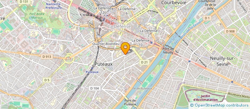 localisation de l'entreprise LA SALADIERE à PUTEAUX