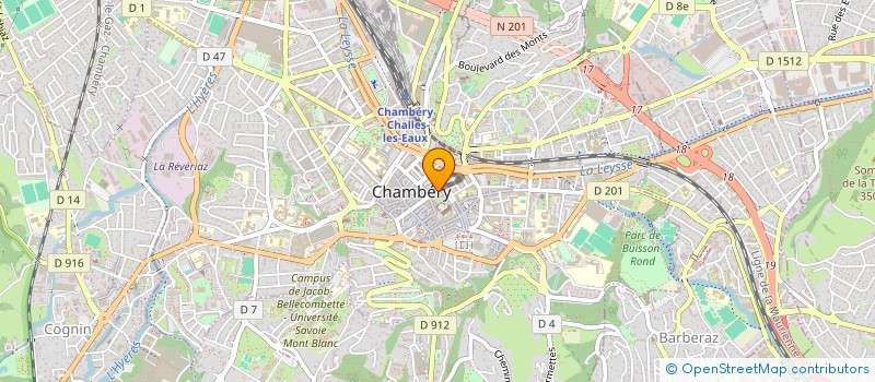 localisation de l'entreprise LA SALAMANDRE à CHAMBERY