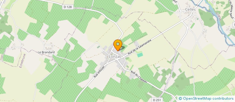 localisation de l'entreprise LA SALAMANDRE à LONZAC