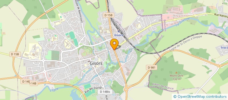 localisation de l'entreprise LA SALAMANDRE à GISORS