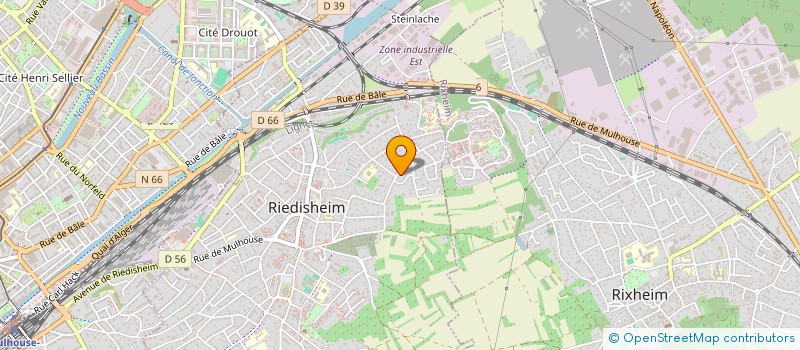 localisation de l'entreprise LA SALAMANDRE  RIEDISHEIM