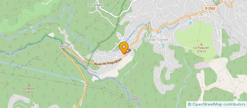 localisation de l'entreprise LA SALAMANDRE à LE TIGNET