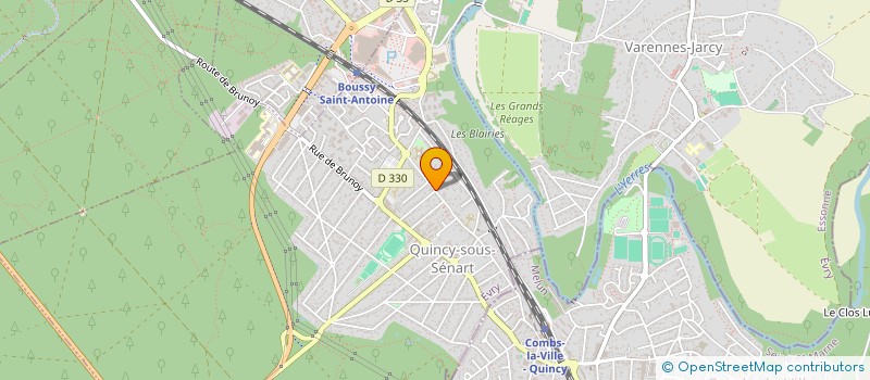 localisation de l'entreprise LA SALAMANDRE à QUINCY-SOUS-SENART