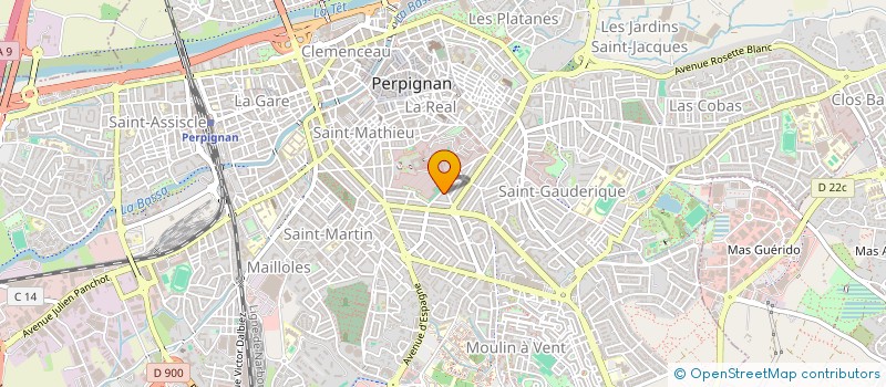 localisation de l'entreprise LA SALAMANDRE  PERPIGNAN