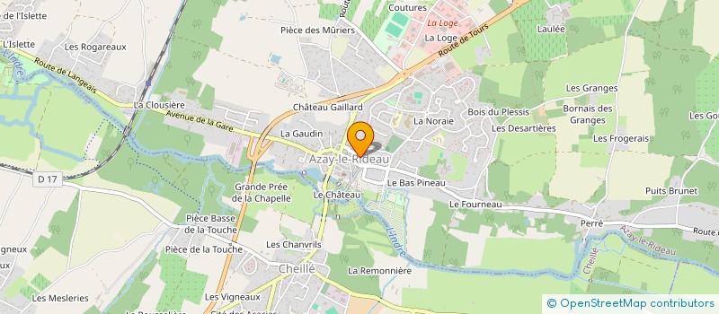 localisation de l'entreprise LA SALAMANDRE à AZAY-LE-RIDEAU