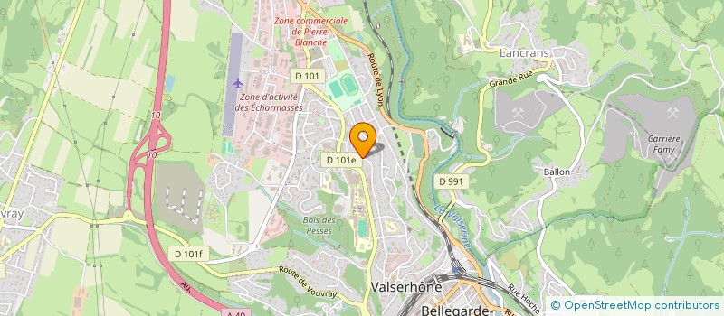 localisation de l'entreprise LA SALAMANDRE à VALSERHONE