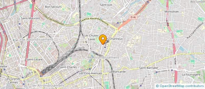 localisation de l'entreprise LA SALAMANDRE à MARSEILLE