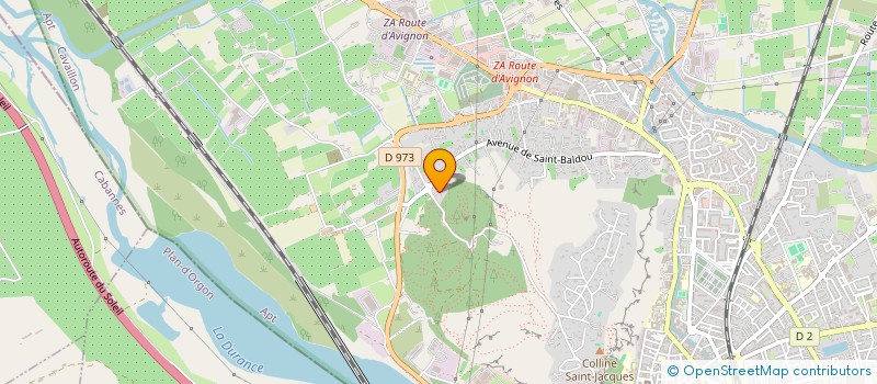 localisation de l'entreprise LA SALAMANDRE  CAVAILLON