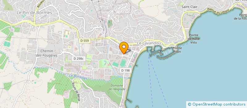 localisation de l'entreprise LA SALAMANDRE à LE LAVANDOU