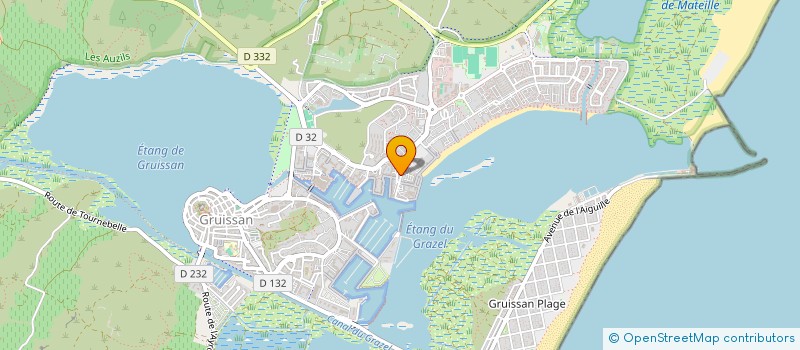 localisation de l'entreprise LA SALAMANDRE  GRUISSAN