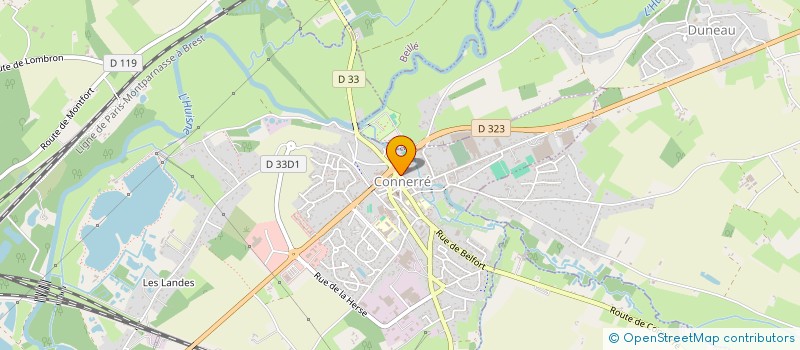 localisation de l'entreprise LA SALAMANDRE  CONNERRE