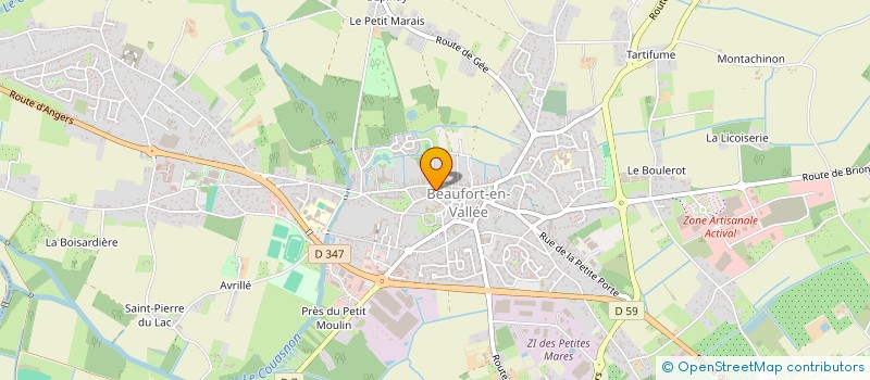 localisation de l'entreprise LA SALAMANDRE  BRISSAC LOIRE AUBANCE