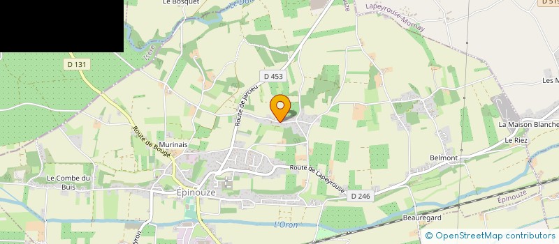 localisation de l'entreprise LA SALAMANDRE à EPINOUZE