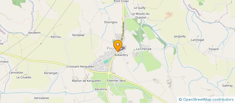 localisation de l'entreprise LA SALAMANDRE  POULDERGAT