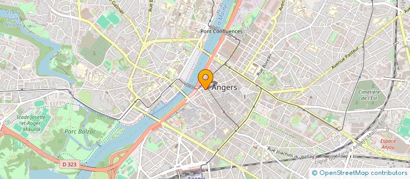 localisation de l'entreprise LA SALAMANDRE à ANGERS
