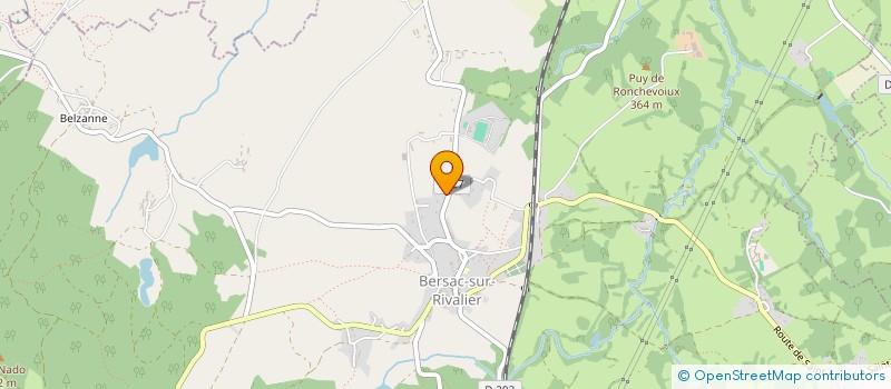 localisation de l'entreprise LA SALAMANDRE  BERSAC-SUR-RIVALIER