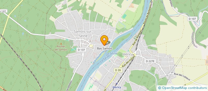 localisation de l'entreprise LA SALAMANDRE  SAMOIS-SUR-SEINE