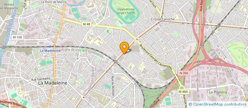 localisation de l'entreprise LA SALAMANDRE ASSURANCES à ROUBAIX