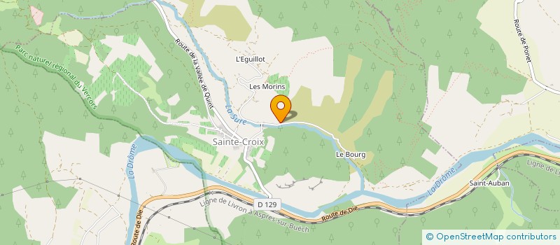 localisation de l'entreprise LA SALAMANDRE DU SEGURET à SAINTE-CROIX