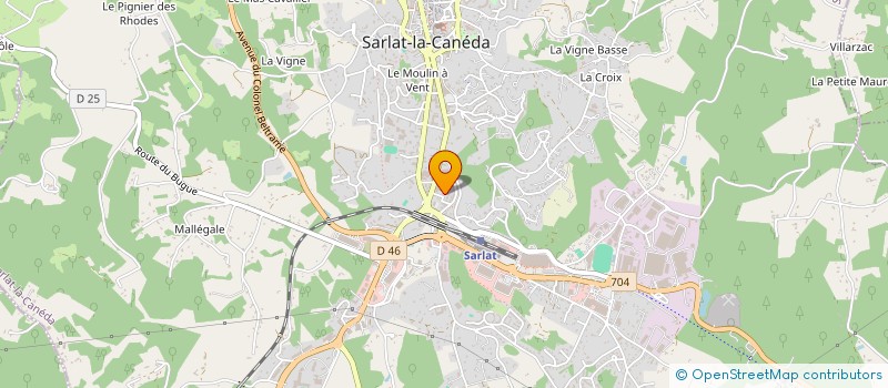 localisation de l'entreprise LA SALAMANDRE GEOMETRE à SARLAT-LA-CANEDA