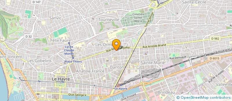 localisation de l'entreprise LA SALAMANDRE HAVRAISE  LE HAVRE