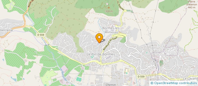 localisation de l'entreprise LA SALANGANE à BORMES-LES-MIMOSAS