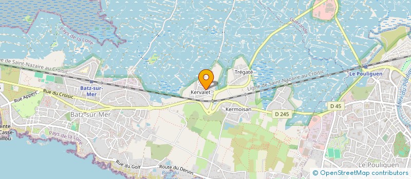 localisation de l'entreprise LA SALICORNE à BATZ-SUR-MER