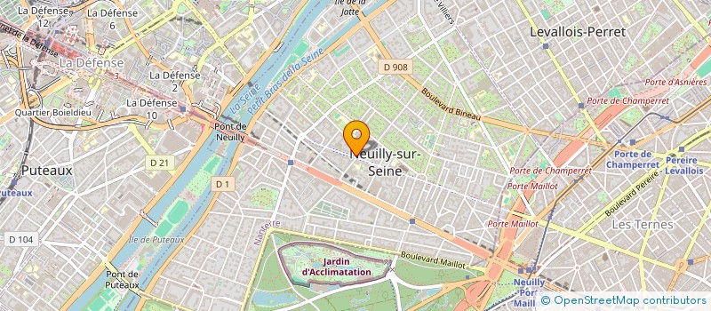 localisation de l'entreprise LA SALINA à NEUILLY-SUR-SEINE