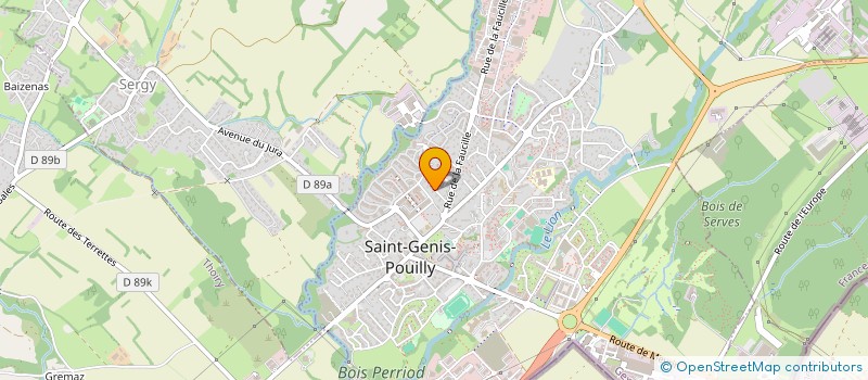 localisation de l'entreprise LA SALINE à SAINT-GENIS-POUILLY
