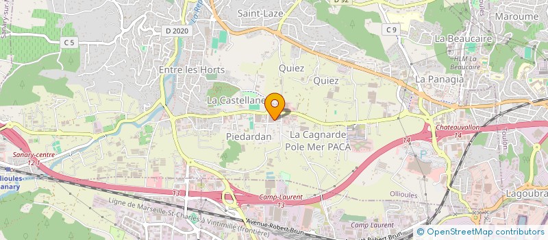 localisation de l'entreprise LA SALLE  OLLIOULES