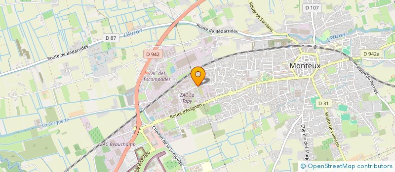 localisation de l'entreprise LA SALLE  MONTEUX