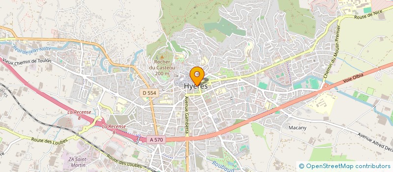 localisation de l'entreprise LA SALLE à HYERES