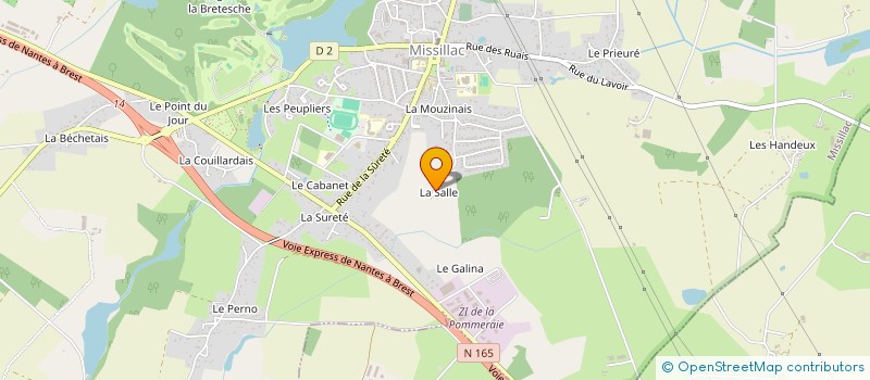 localisation de l'entreprise LA SALLE  MISSILLAC