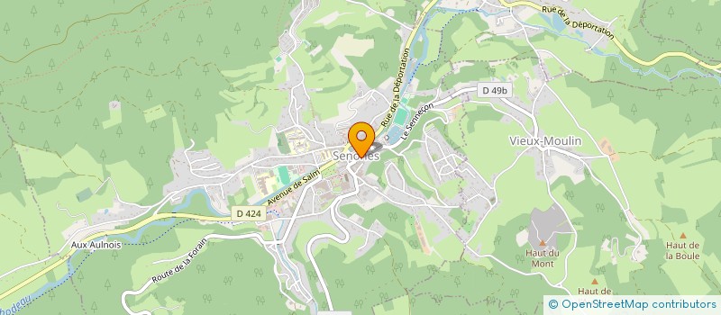 localisation de l'entreprise LA SALLE DES GARDES  SENONES