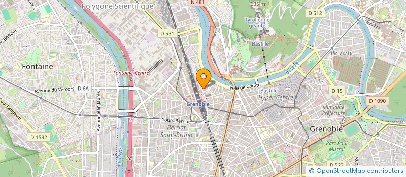 localisation de l'entreprise LA SALLE DES VENTES DU PARTICULIER à GRENOBLE