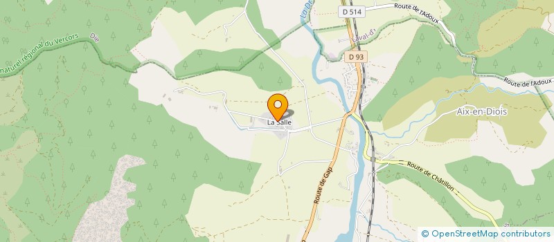 localisation de l'entreprise LA SALLE TIMBANK  SOLAURE EN DIOIS