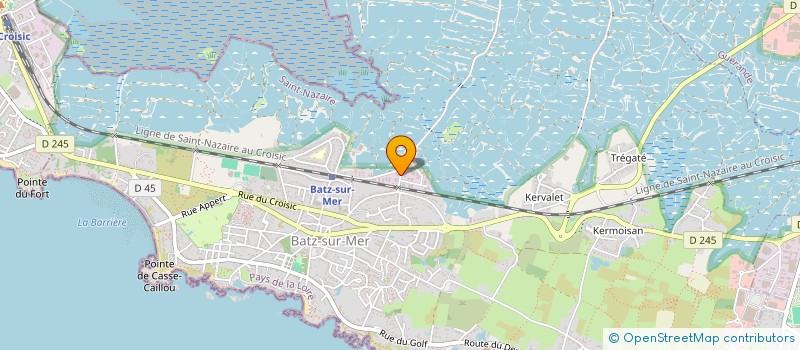 localisation de l'entreprise LA SALORGE ROUGE à BATZ-SUR-MER