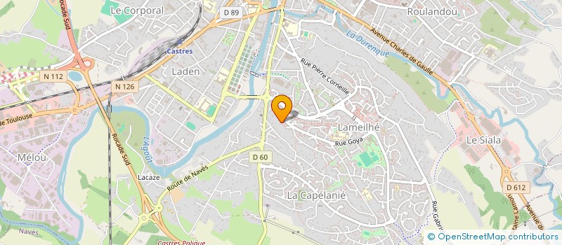 localisation de l'entreprise LA SALTARELLE  CASTRES