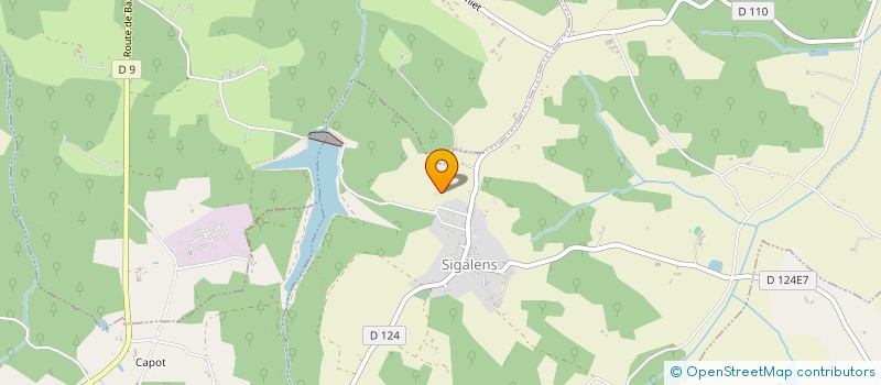 localisation de l'entreprise LA SALTIMBANQUERIE  SIGALENS