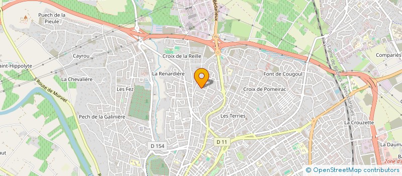 localisation de l'entreprise LA SALVETAT  BEZIERS