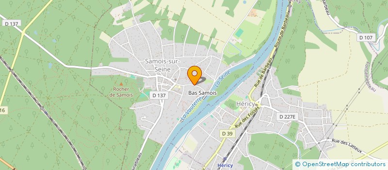 localisation de l'entreprise LA SAMOISIENNE  SAMOIS-SUR-SEINE