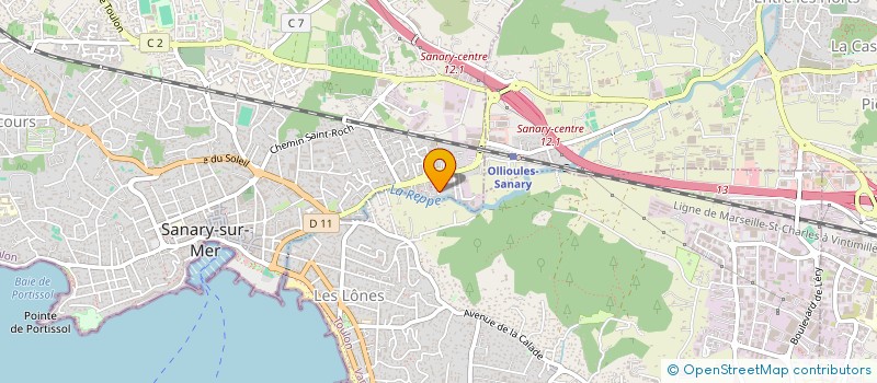 localisation de l'entreprise LA SANARIENNE SARL à SANARY-SUR-MER