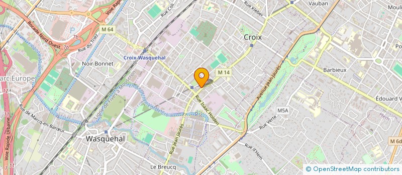 localisation de l'entreprise LA SANDALUCE  CROIX